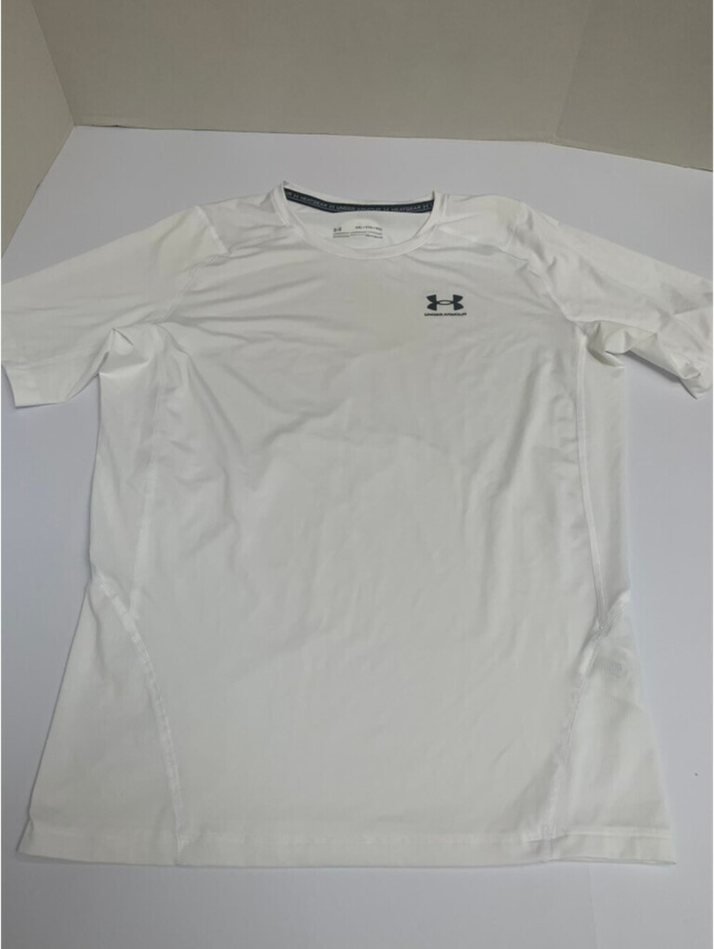Under Armour HeatGear Compression Short Sleeve Mens Shirt XXL White